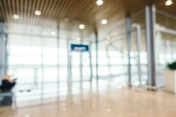 Abstract blur and defocused airport passenger terminal for trans — Stock Photo, Image