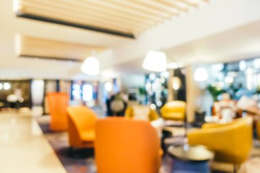 Soyut bulanıklık ve ufuk otel ve lobi iç