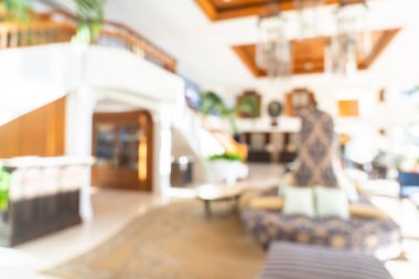 Soyut bulanıklık ve ufuk otel lobi iç