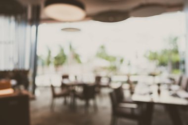 Soyut bulanıklık ve defokus restoran ve kafe cafe interi