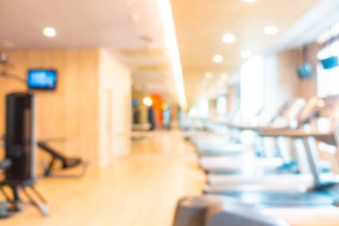 Soyut bulanıklık ve spor salonu iç fitness ekipmanları bulanıklaştırma
