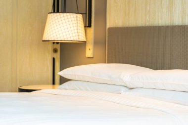 Beyaz rahat yastık Yatak Dekorasyon