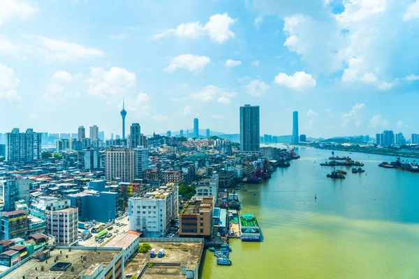 Bela arquitetura edifício paisagem urbana da cidade de macau — Fotografia de Stock