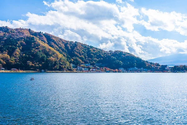 Bela paisagem em torno do lago kawaguchiko em Yamanashi Japão — Fotografia de Stock