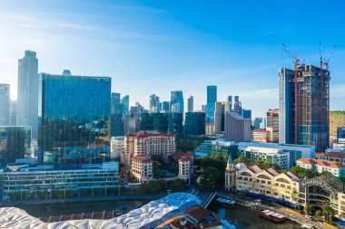 Singapur dış cityscape bina güzel mimari 