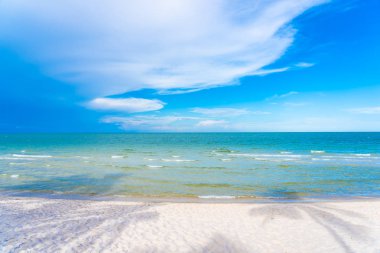 Deniz Okyanusu ve bea güzel açık tropikal doğa manzara