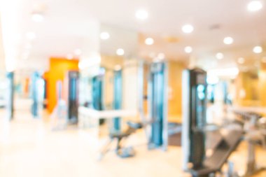 Soyut bulanıklık ve spor salonu iç fitness ekipmanları bulanıklaştırma