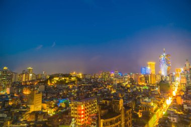 Bina Cityscape Makao şehrinin güzel mimari
