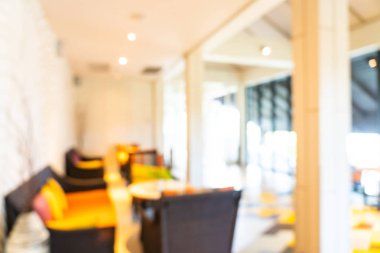 Görüntü bulanıklığı ve arka plan için otel lobisinin dışsal görünümü