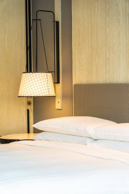 Beyaz rahat yastık Yatak Dekorasyon