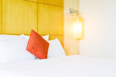 Beyaz rahat yastık Yatak Dekorasyon