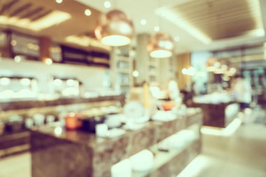 Soyut bulanıklık ve ufuk Restoran açık büfe ve kahve dükkanı ca