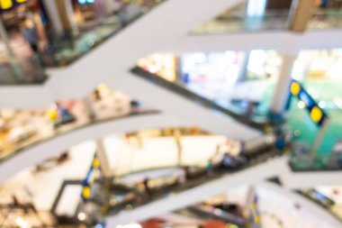 Soyut bulanıklık ve ufuk alışveriş ve perakende iç