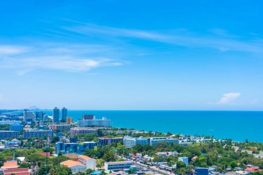 Güzel açık hava manzara ve hua hin şehir manzarası