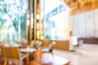 Otelde soyut bulanıklık ve defokus lobi dekorasyonu