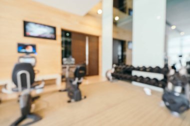 Soyut bulanıklık ve deodaklı spor salonu ve spor ile fitness iç 