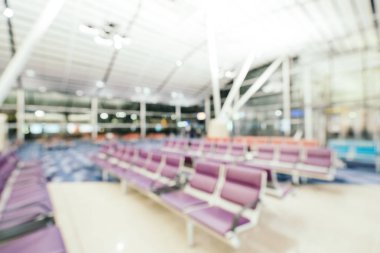 Soyut bulanıklık ve ufuk Havaalanı terminal iç