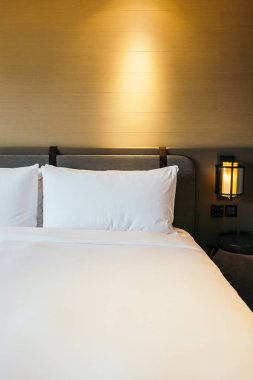 Beyaz rahat yastık Yatak Dekorasyon