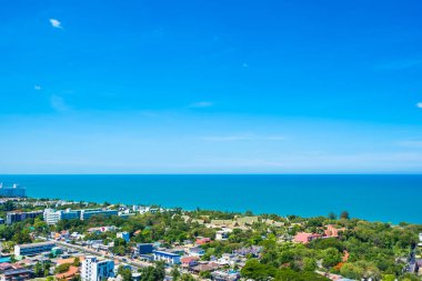 Güzel açık hava manzara ve hua hin şehir manzarası