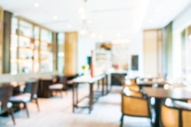 Soyut bulanıklık ve defocused açık büfe restoran ve kahve dükkanı CA