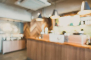 Arka plan için blur coffee shop kafe iç