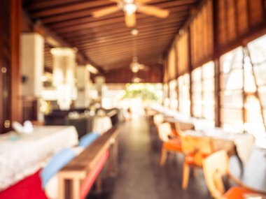 Soyut bulanıklık ve defocused açık büfe restoran ve kahve dükkanı CA