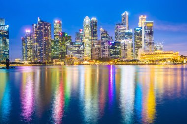Singapur - 18 Ocak 2019: landma bina güzel mimari