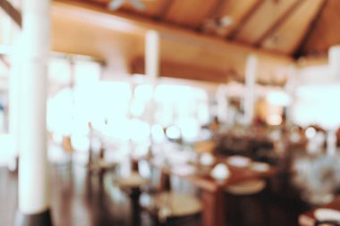 Soyut bulanıklık ve defocused açık büfe restoran ve kahve dükkanı CA