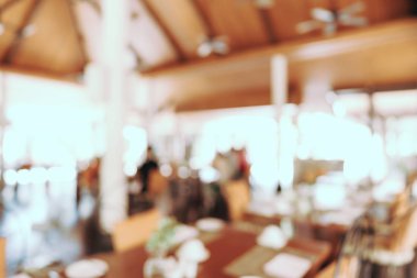Soyut bulanıklık ve defocused açık büfe restoran ve kahve dükkanı CA