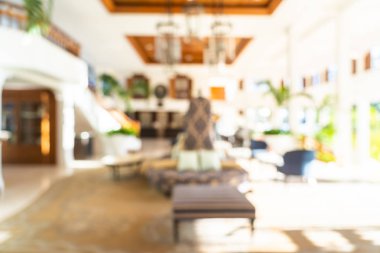 Soyut bulanıklık ve ufuk otel lobi iç