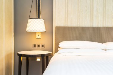 Beyaz rahat yastık Yatak Dekorasyon