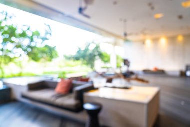 Soyut bulanıklık ve ufuk otel ve lobi iç