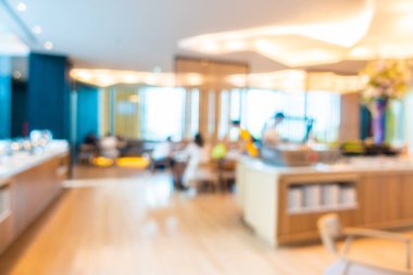 Otelde soyut bulanıklık ve defokus lobi dekorasyonu