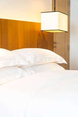 Beyaz rahat yastık Yatak Dekorasyon