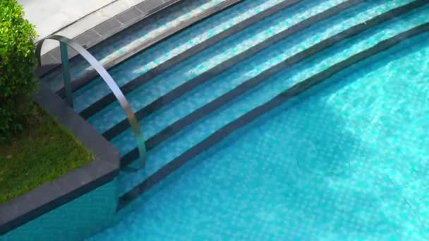 Imágenes Escénicas Piscina Complejo — Vídeos de Stock