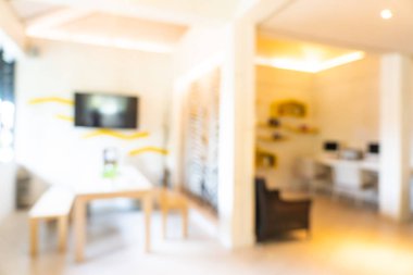 Görüntü bulanıklığı ve arka plan için otel lobisinin dışsal görünümü