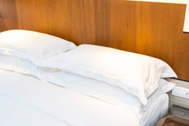 Beyaz rahat yastık Yatak Dekorasyon