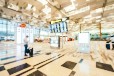 Soyut bulanıklık ve ufuk changi Havaalanı terminal iç