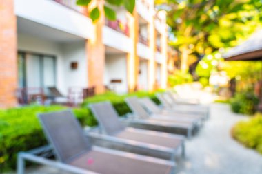 Soyut bulanıklık ve defokus açık yüzme havuzu