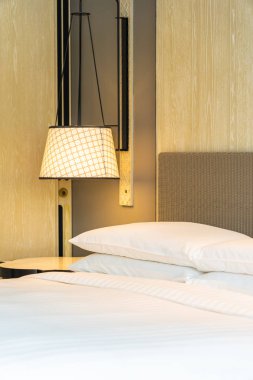 Beyaz rahat yastık Yatak Dekorasyon