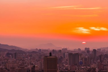 Taipei şehrinin güzel mimarisi