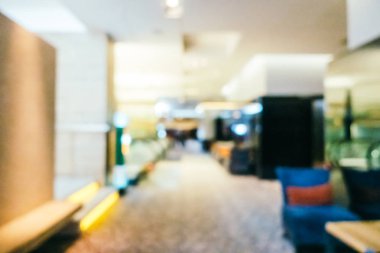 Soyut bulanıklık ve ufuk otel lobisinde