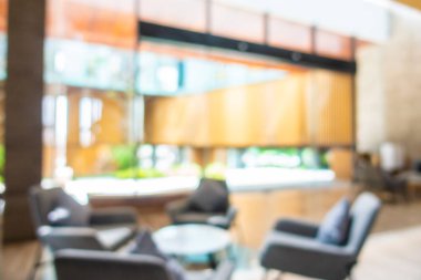 Otelde soyut bulanıklık ve defokus lobi dekorasyonu