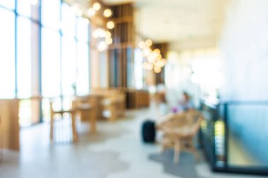 Soyut bulanıklık ve defokus otel lobisi iç