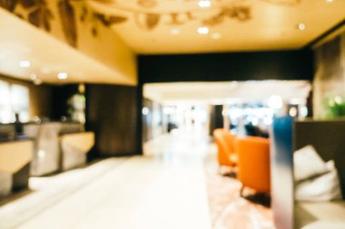 Soyut bulanıklık ve ufuk otel ve lobi iç