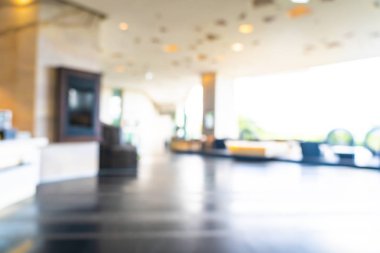 Soyut bulanıklık ve ufuk otel ve lobi iç
