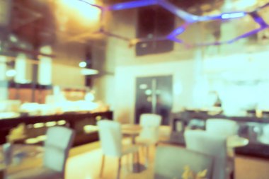 Soyut bulanıklık ve bulanık kahve dükkanı Cafe ve restoran interi