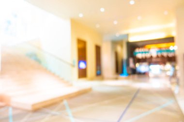 Otelde soyut bulanıklık ve defokus lobi dekorasyonu