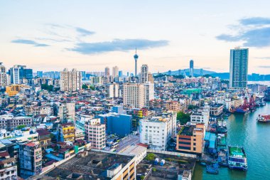Bina Cityscape Makao şehrinin güzel mimari
