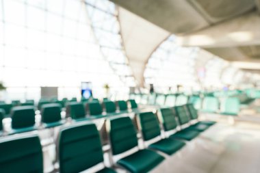 Soyut bulanıklık ve ufuk Havaalanı terminal iç
